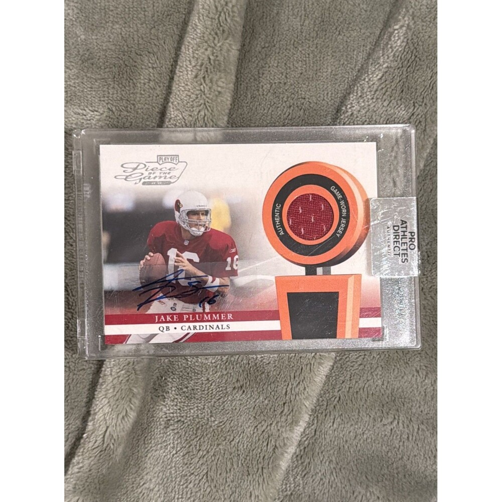 2002 Playoff Piece of the Game - Materials Jake Plummer #POG-24 Jersey (MEM)